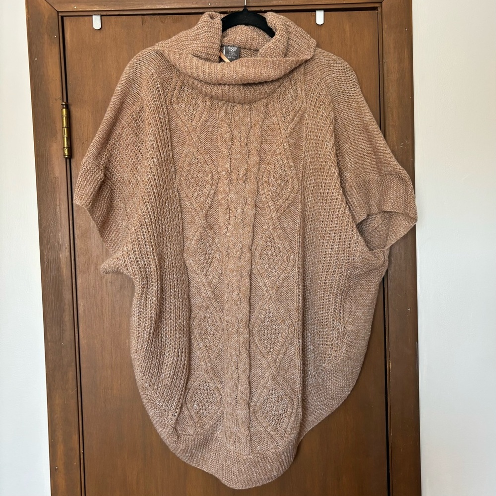 Vince Camuto Brown Cowl Neck Sweater